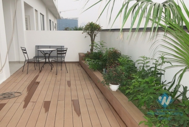 Two bedrooms with very large balcony for rent in Vinhomes Nguyen Chi Thanh, Ha Noi